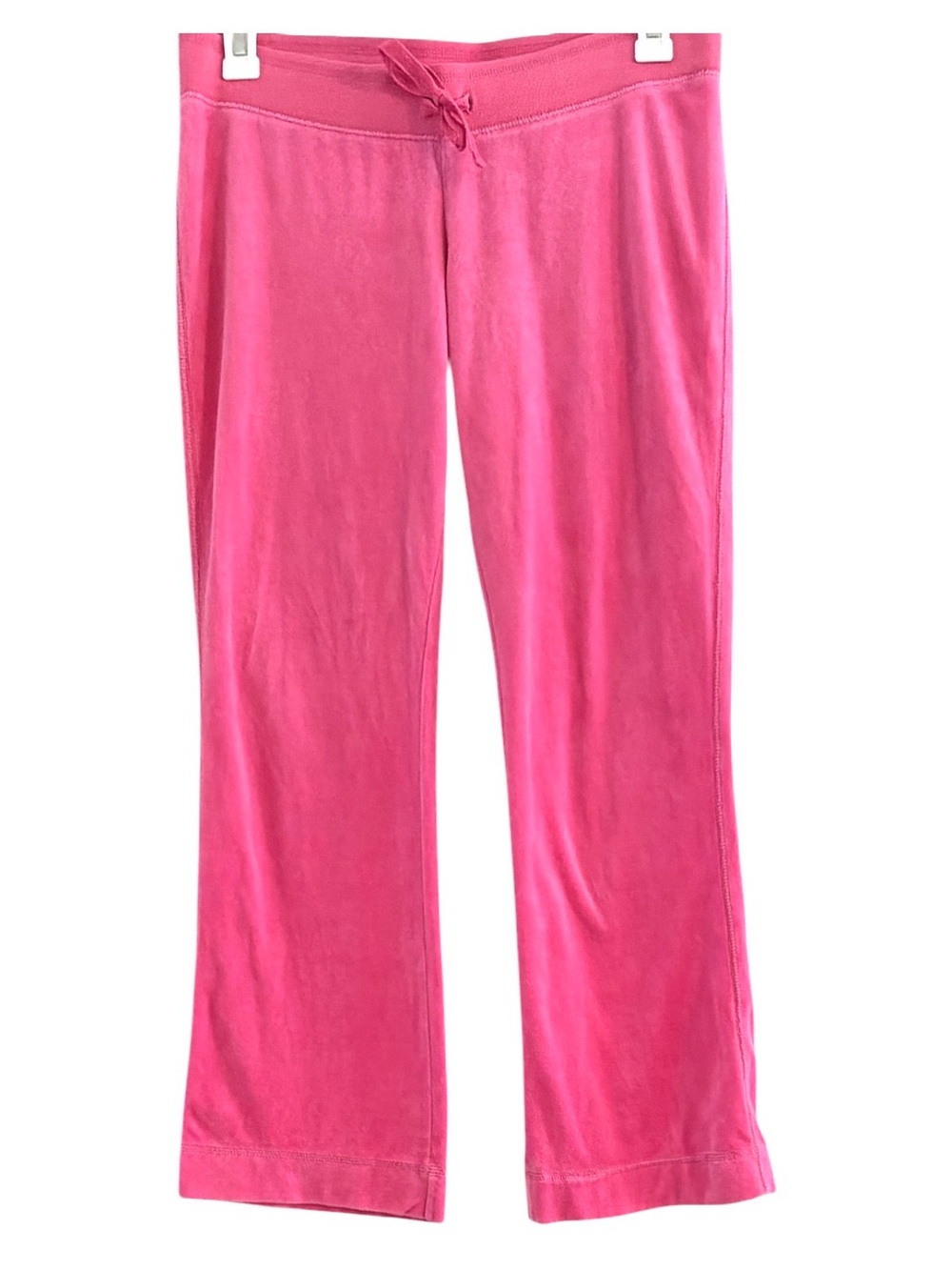 Vintage SO Pink Velour Flare Track Pants Cotton Blend Y2K Size L